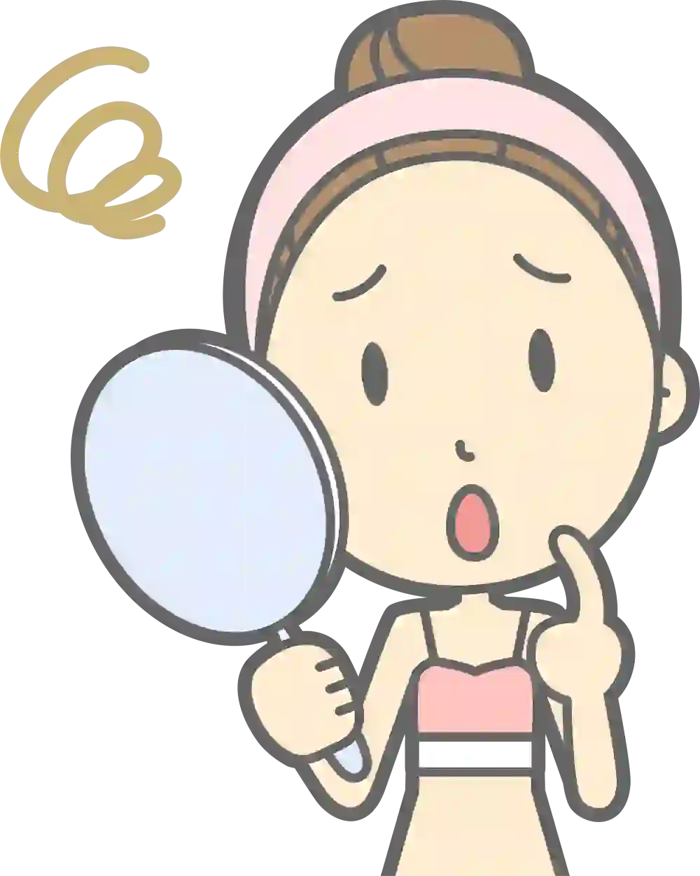 美容の悩みを持つ女性