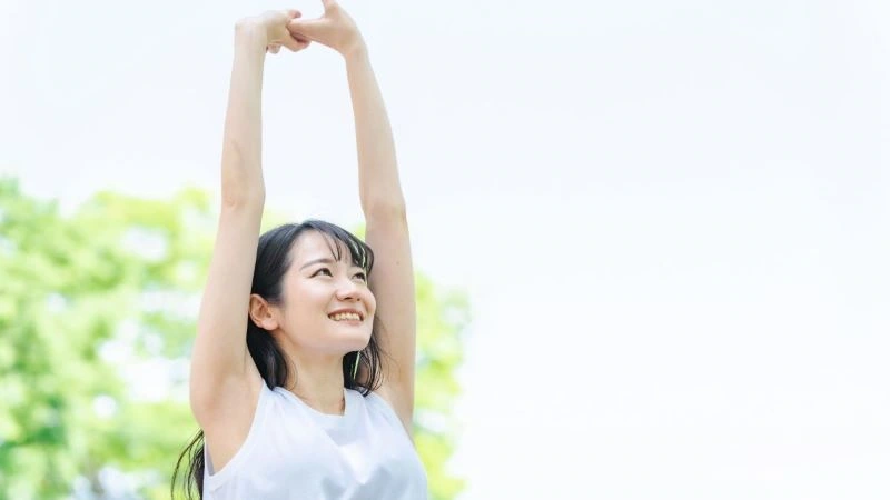 基礎代謝が高くなった女性の写真
