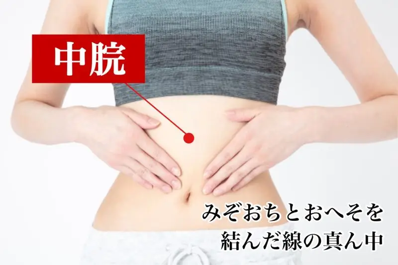胃もたれにおすすめのツボ②中脘